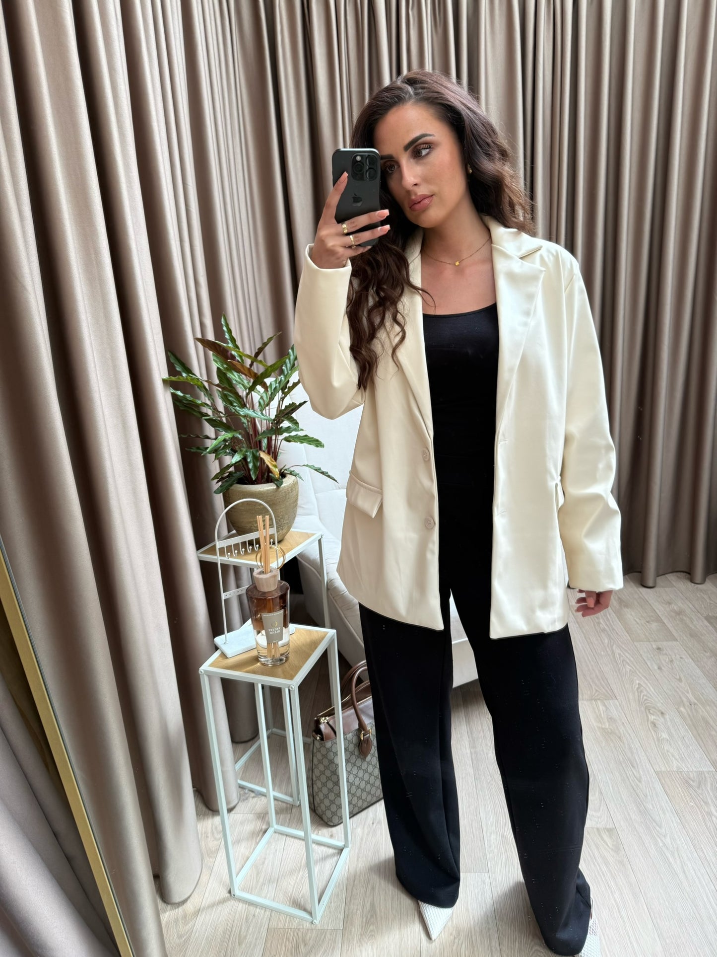Baddie blazer crème