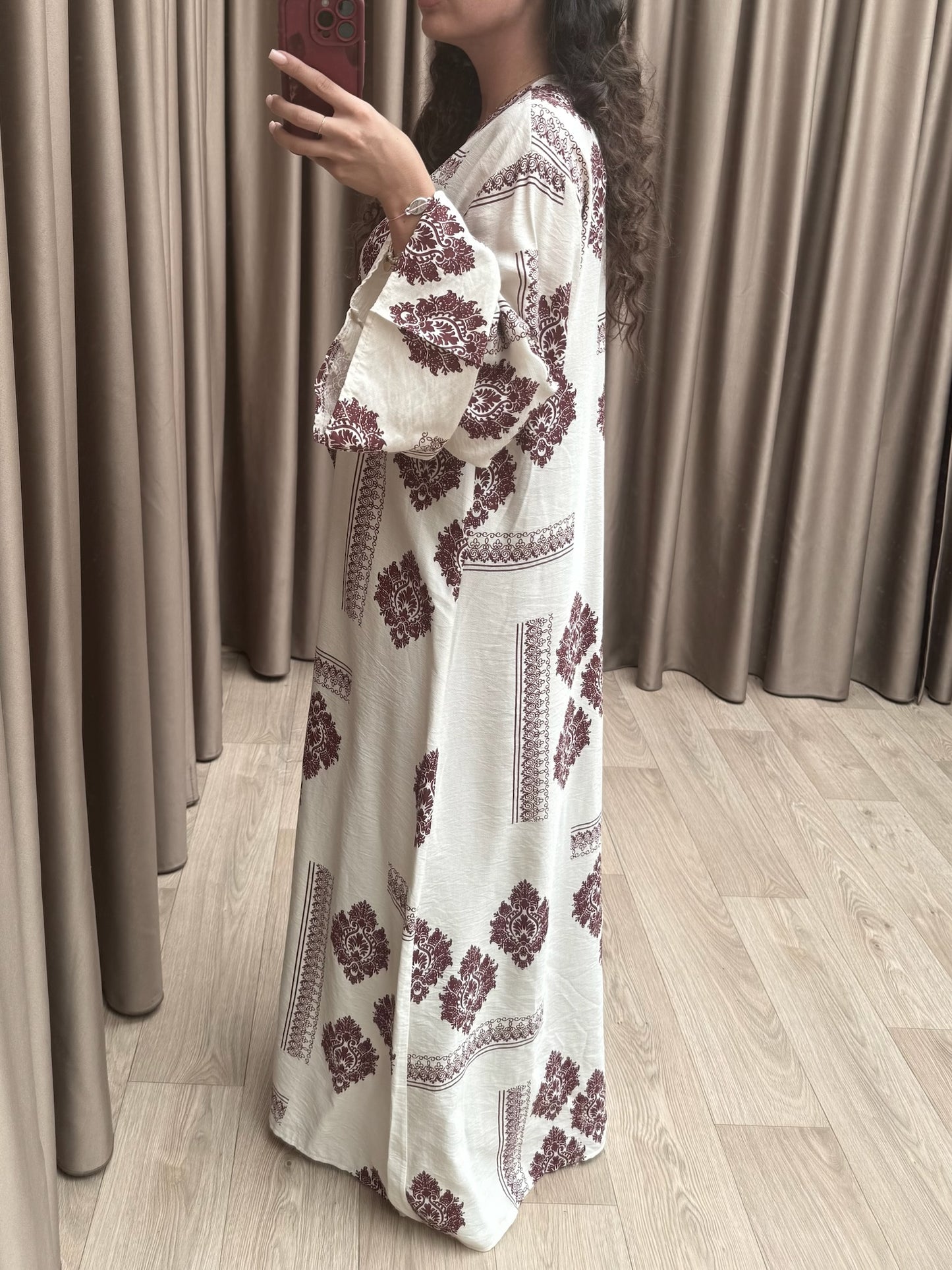 Rosaline dress white/red