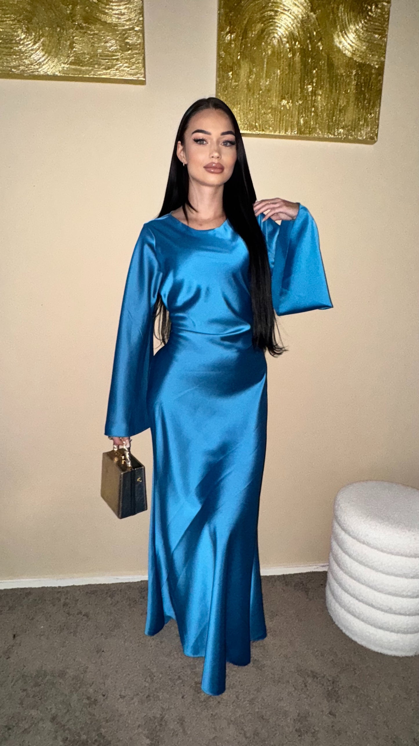Sara dress blue