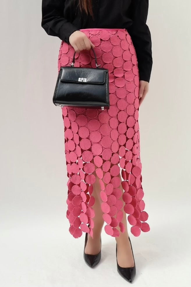 Rosa midi skirt