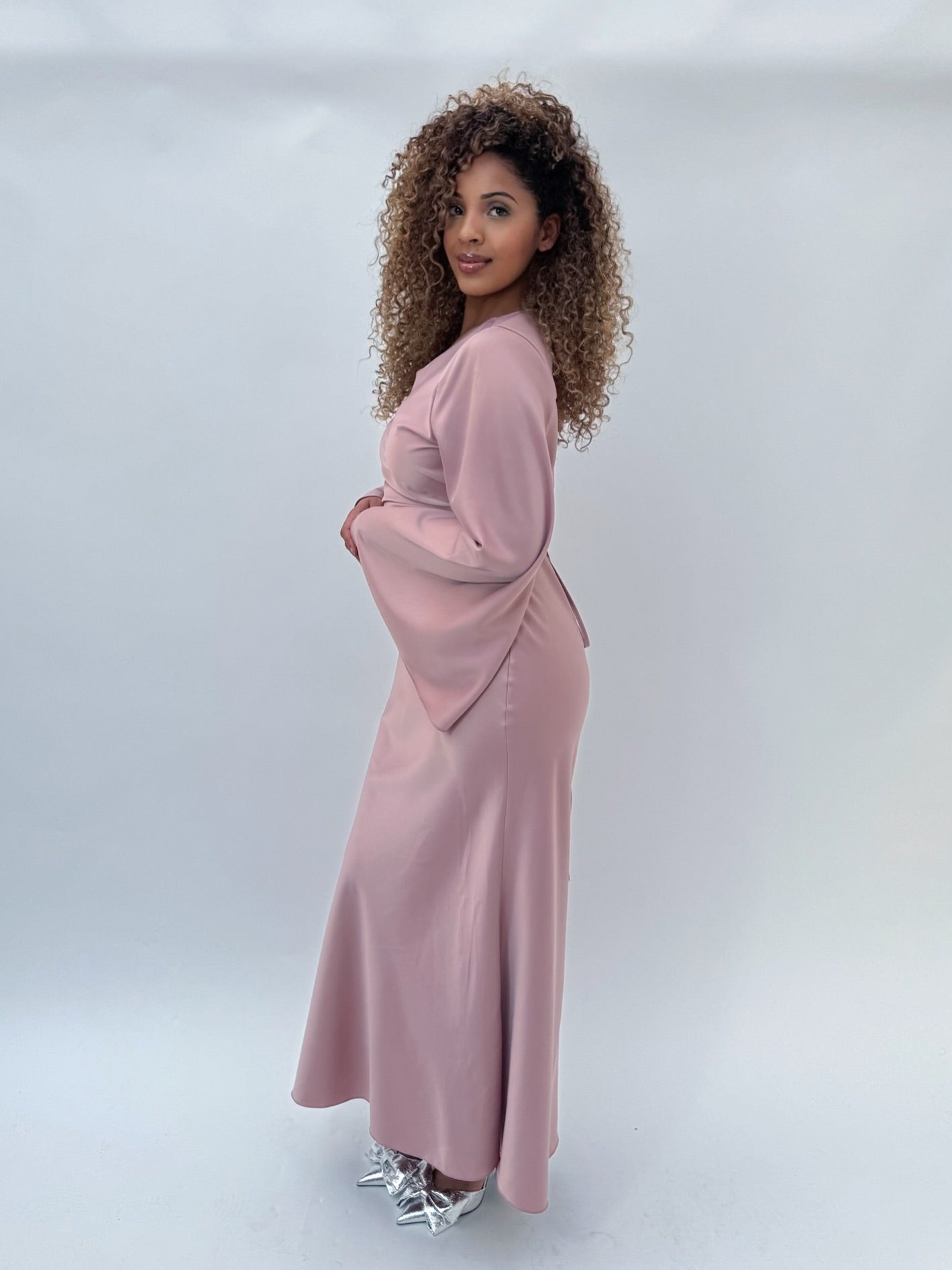 Sara dress old pink