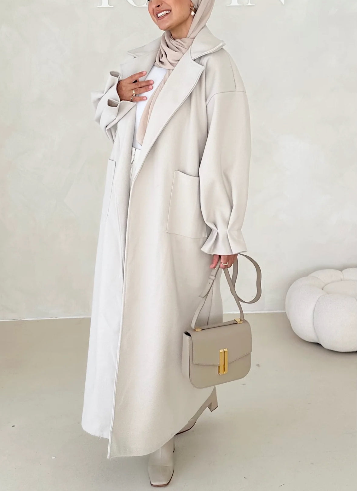 Nira coat crème