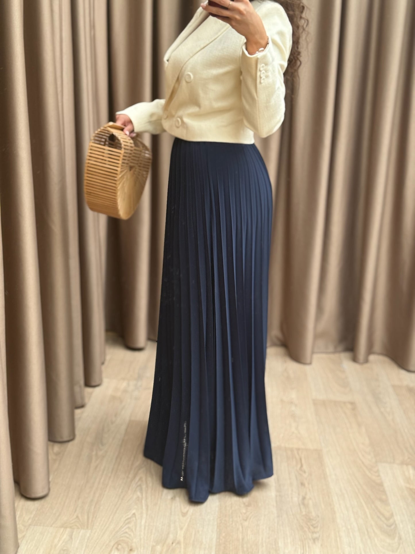Asma skirt navy blue