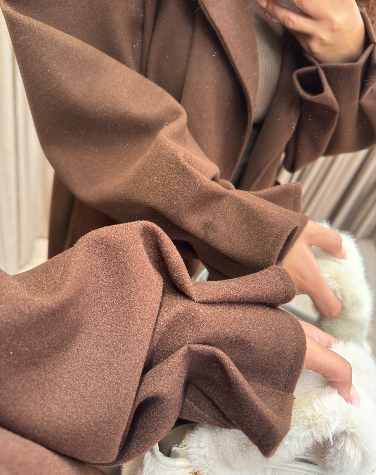 Nira coat dark Brown