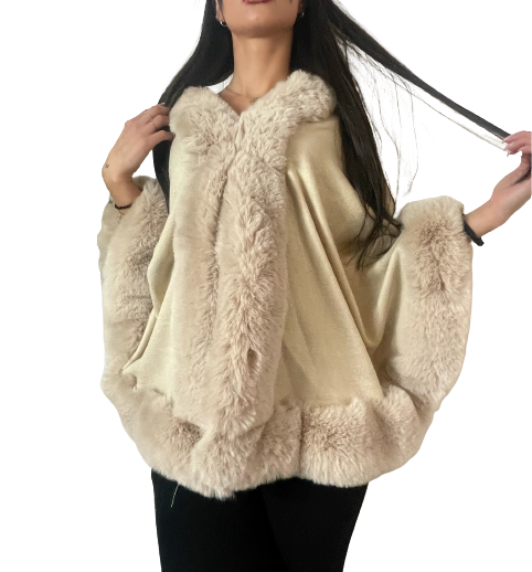 Poncho Beige