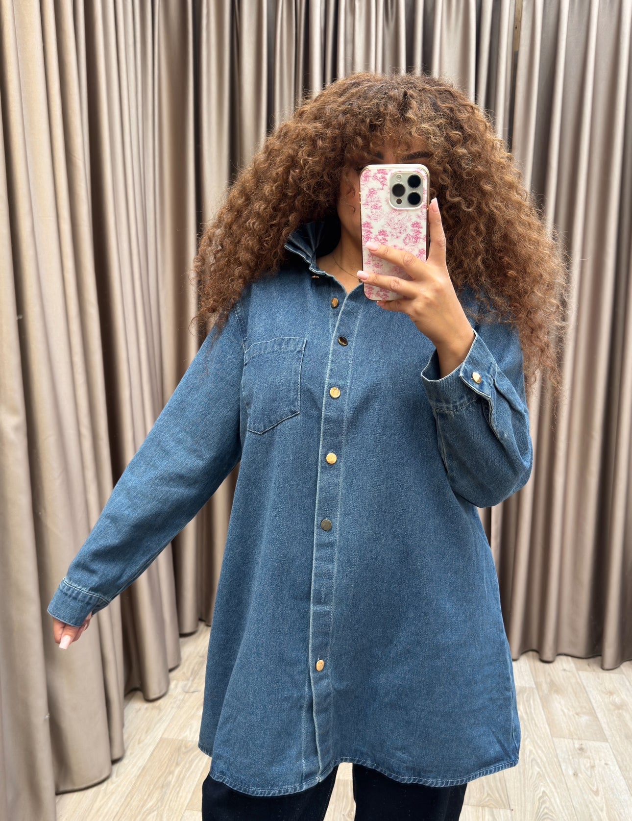 Harley Jeans-Blouse dark