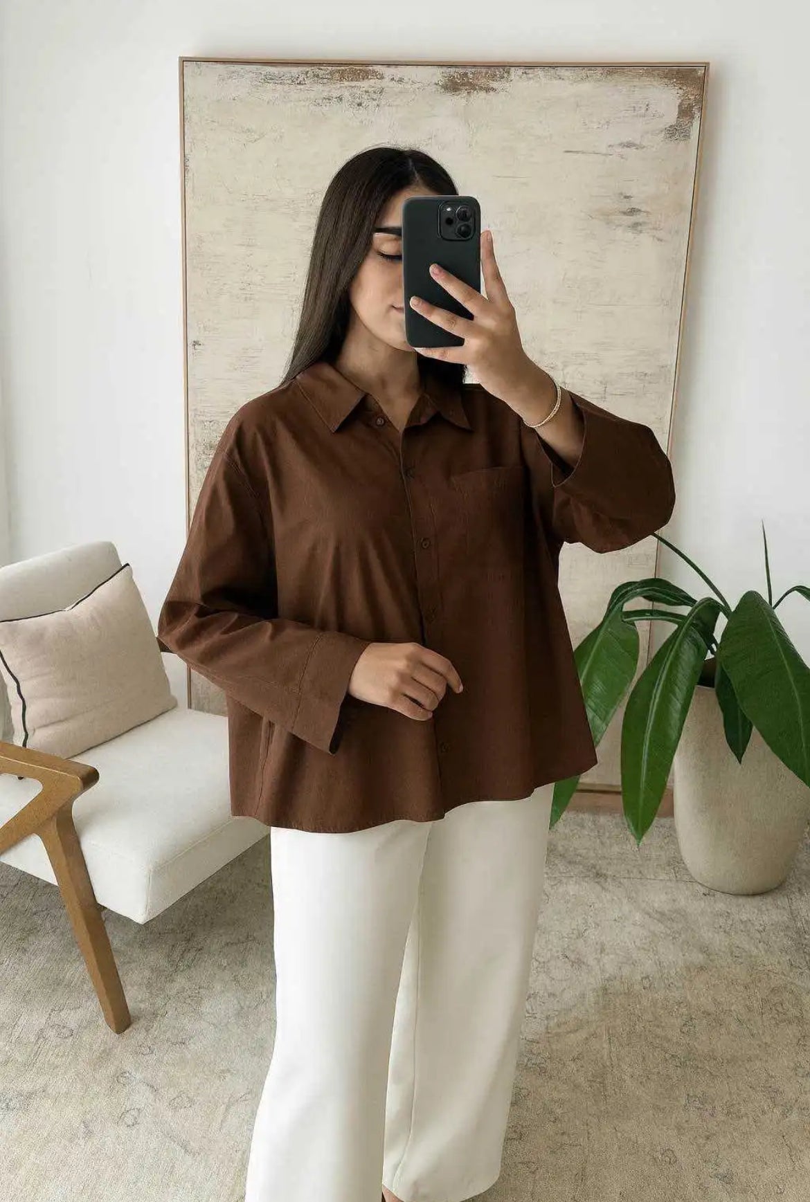 Chanty blouse Brown