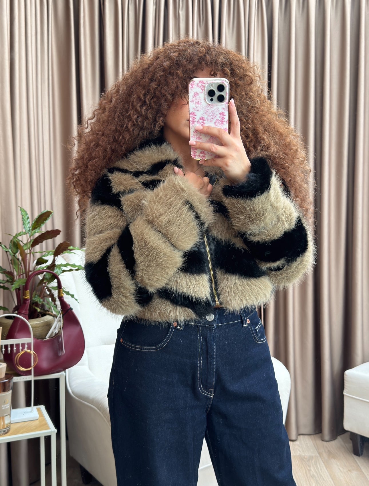 Fluffy bomber short