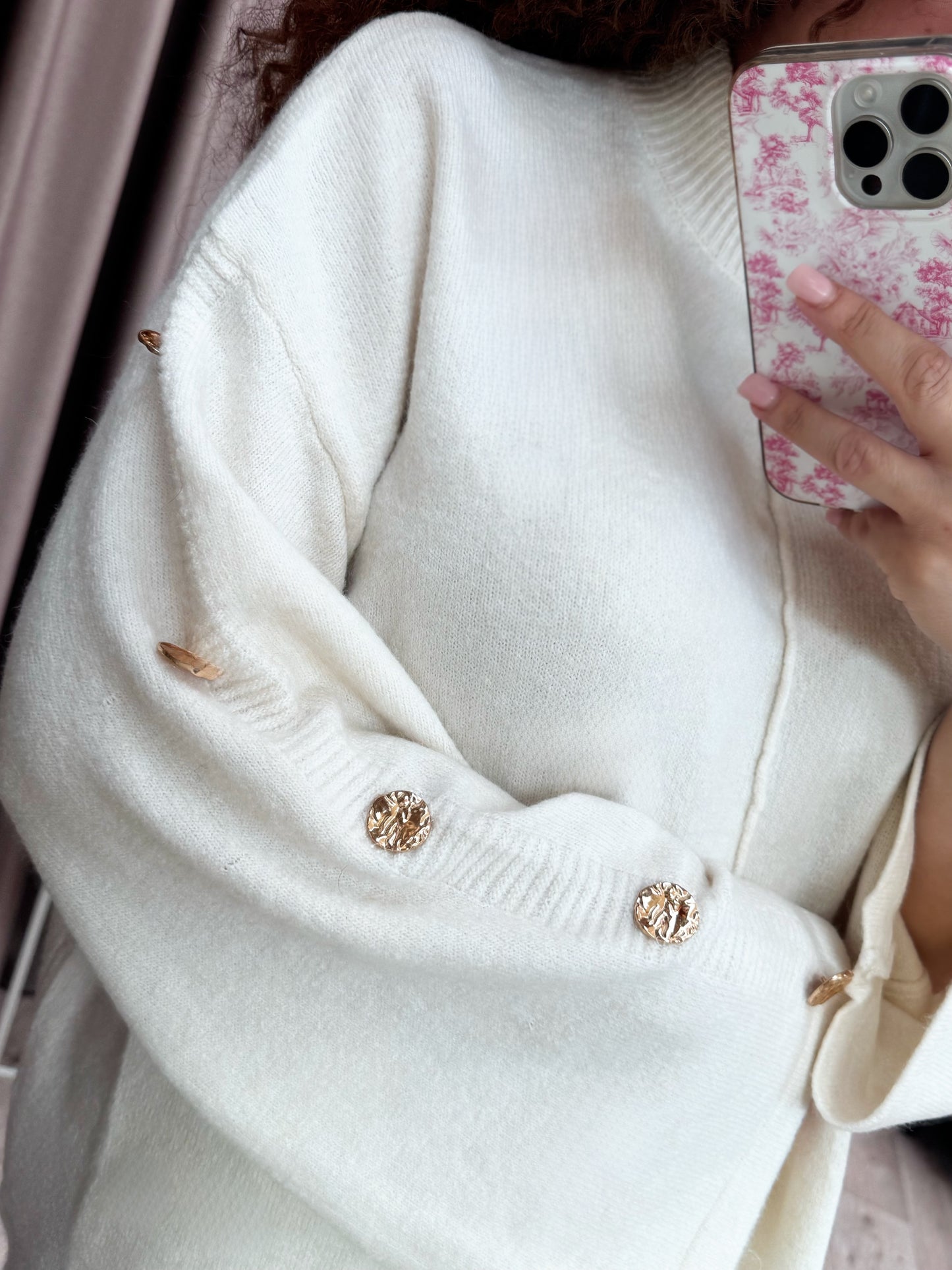 Poppy creme with “ golden buttons “