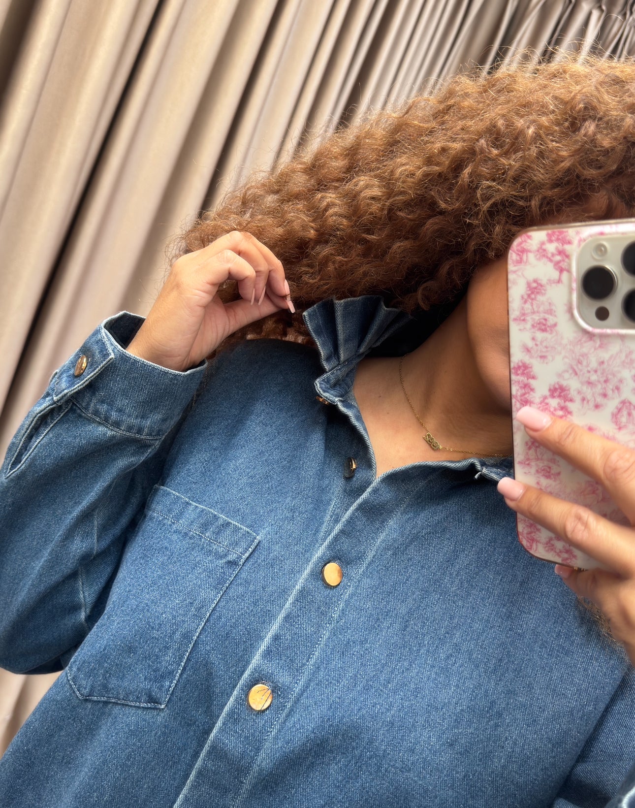 Harley Jeans-Blouse dark