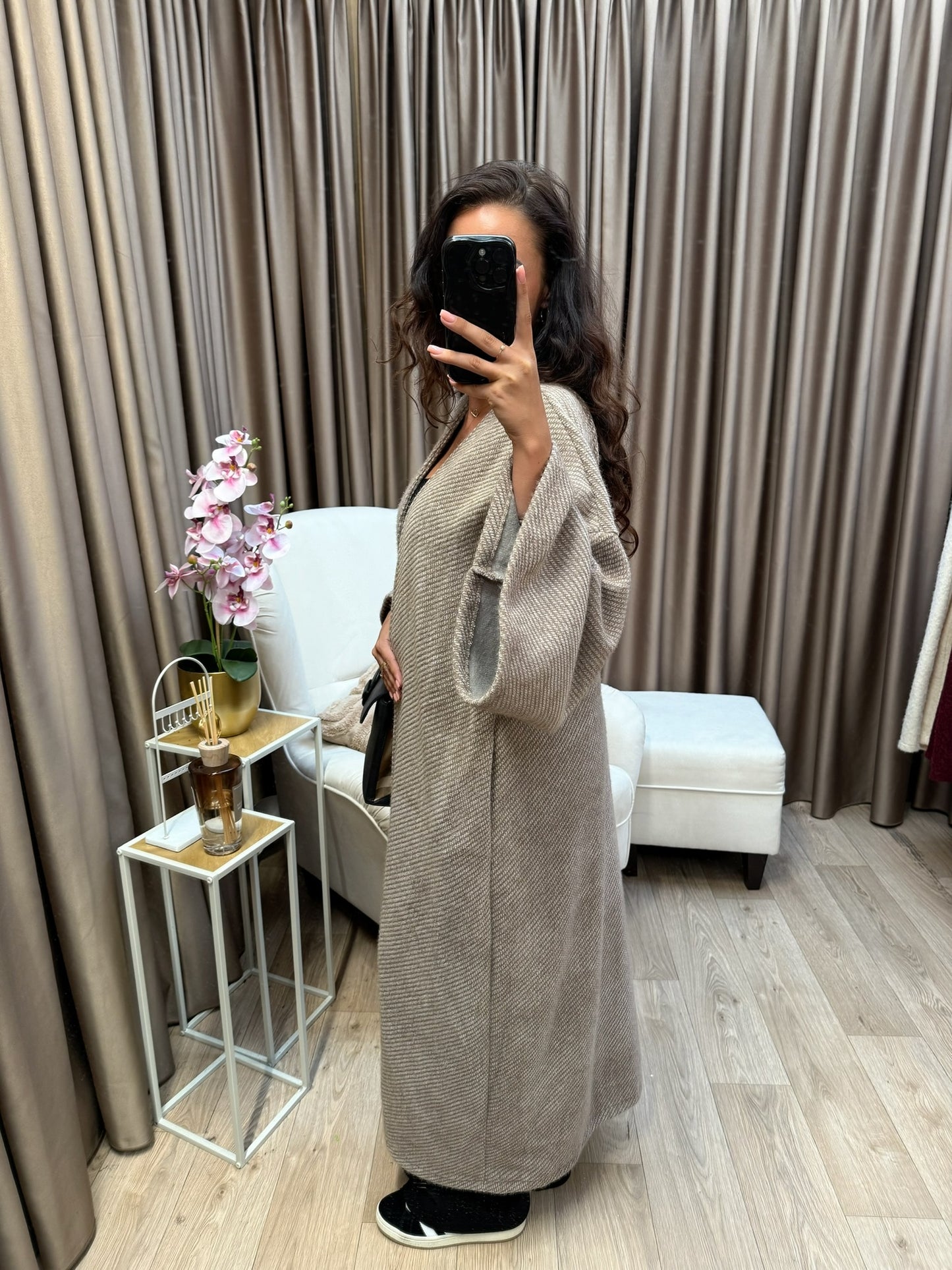Merve coat cappucino