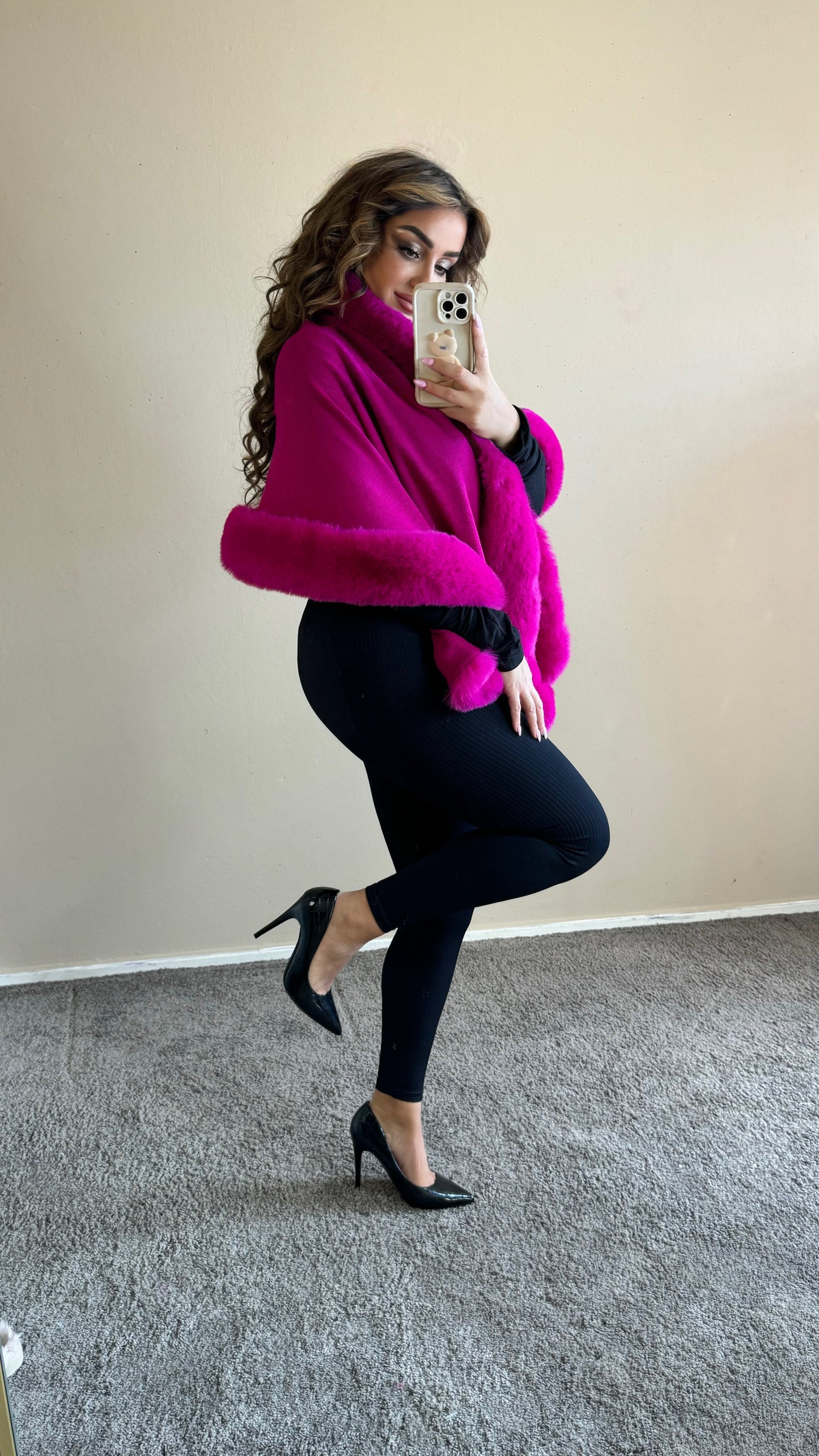 Poncho Pink — onesize