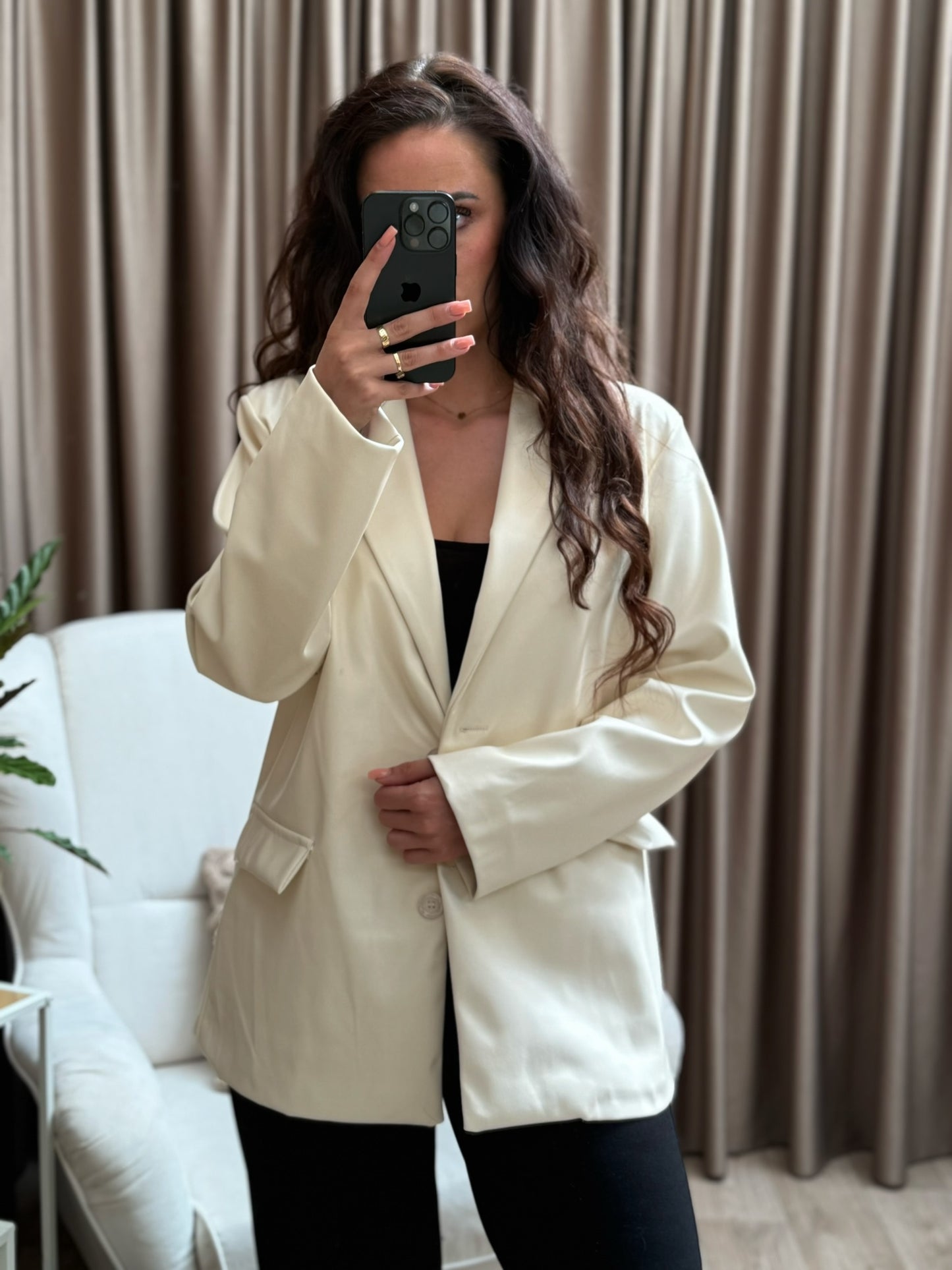 Baddie blazer crème
