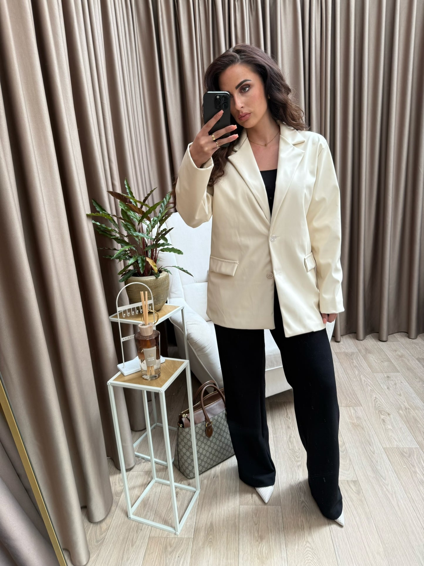 Baddie blazer crème