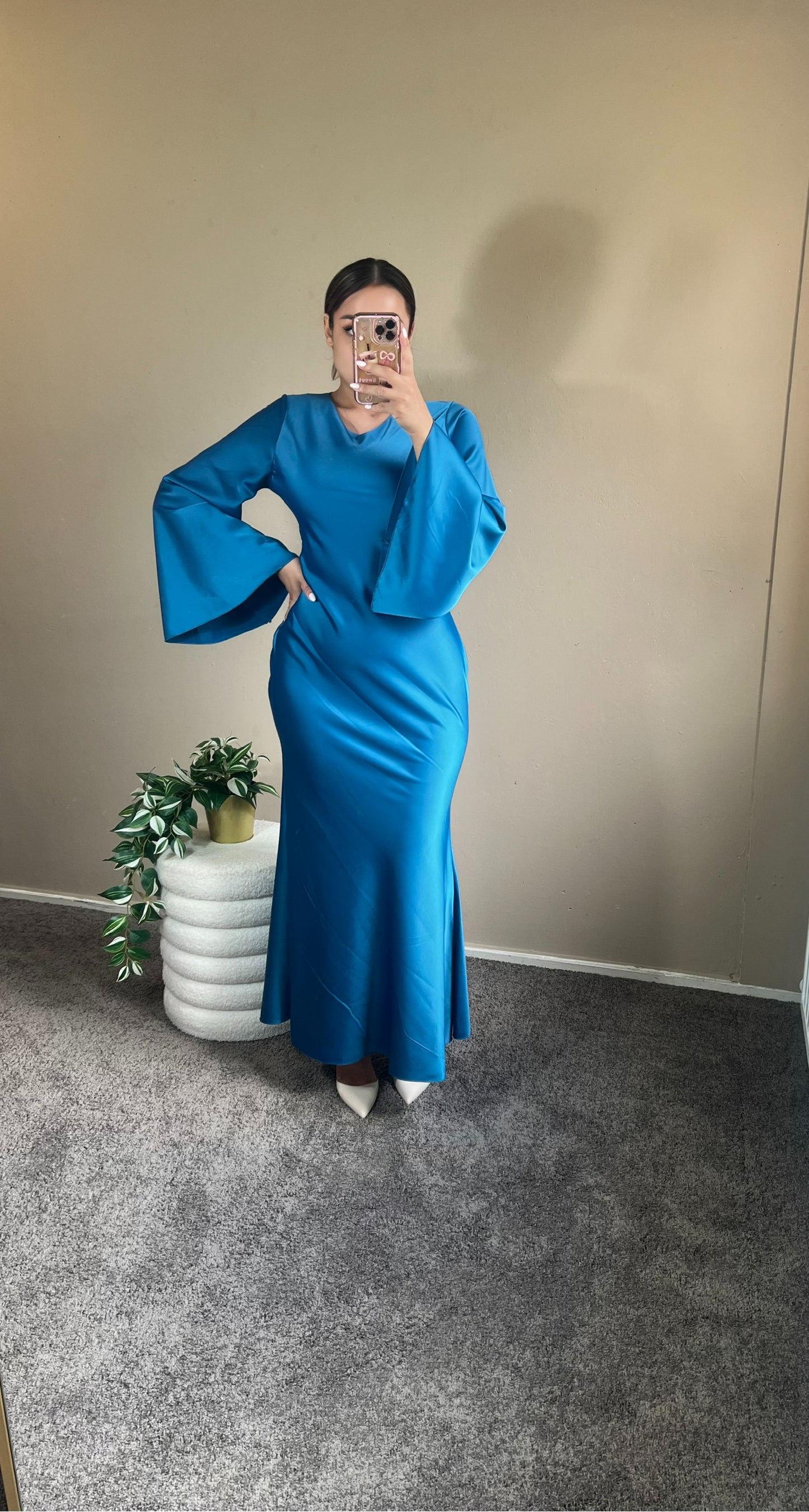 Sara dress blue