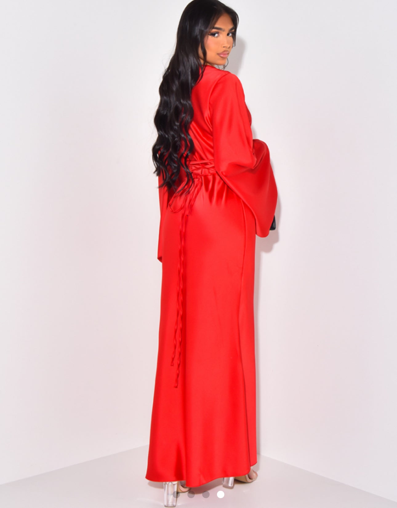 Sara dress rood ORANJE
