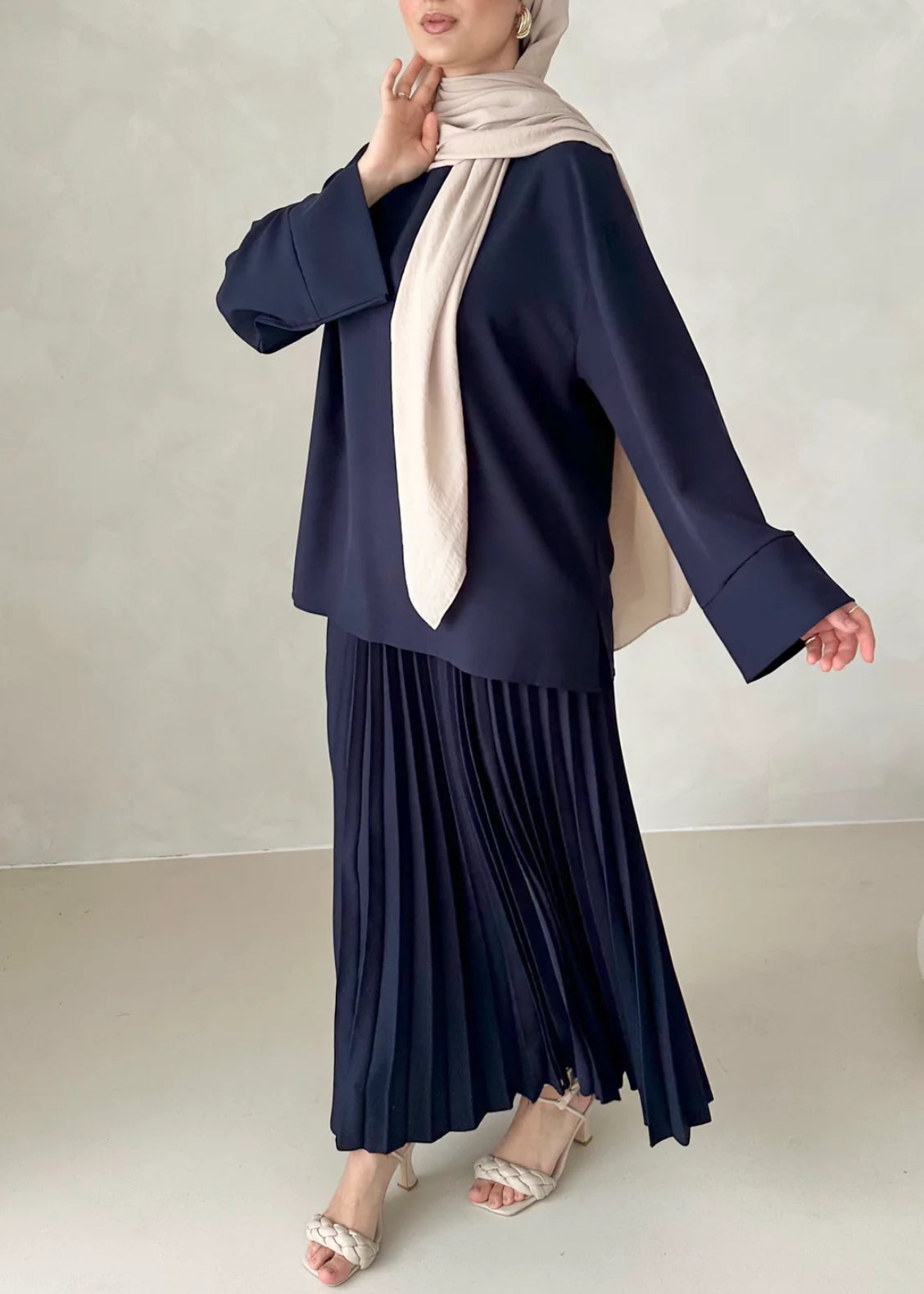 Asma skirt navy blue