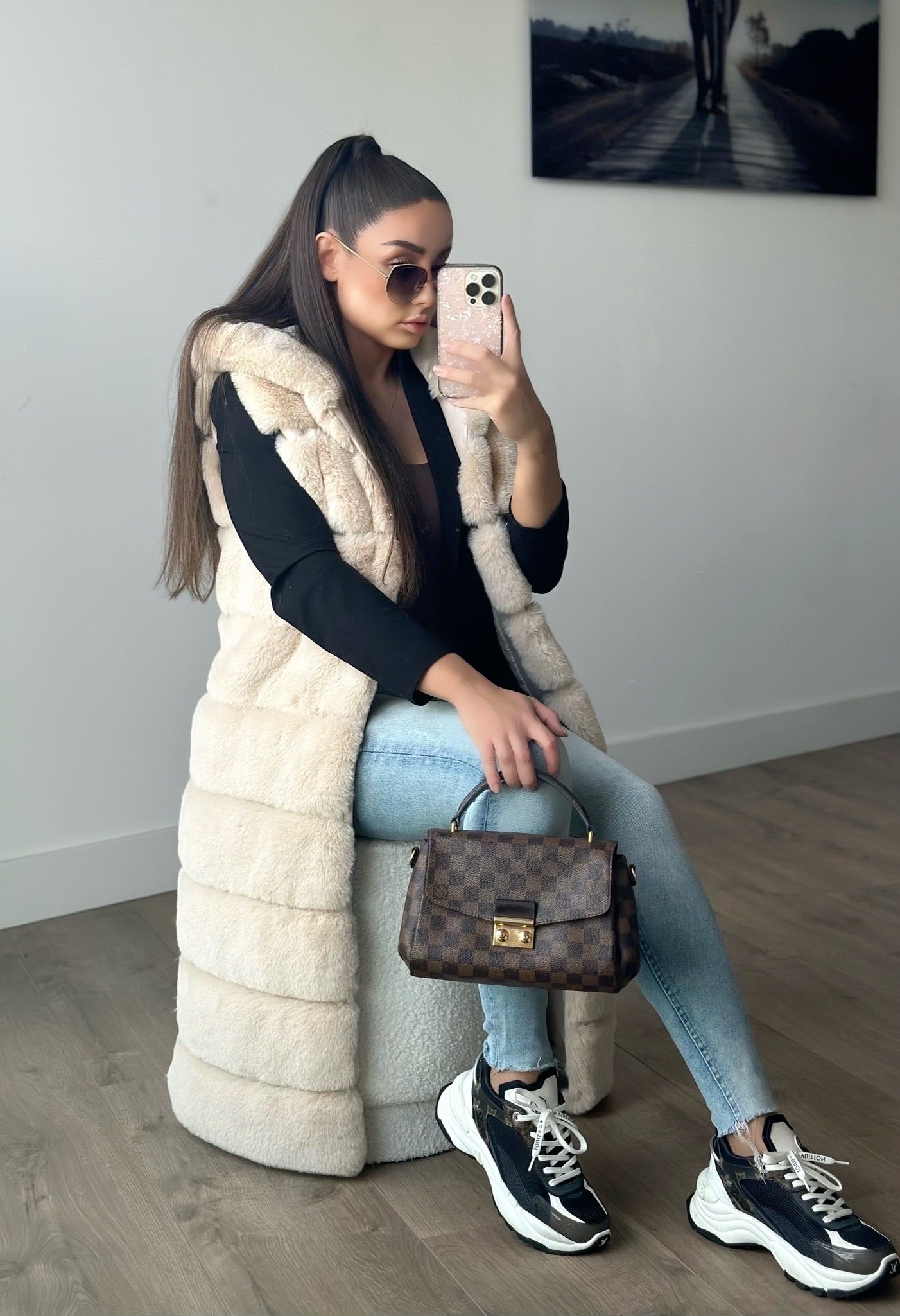 Chloe bodywarmer midi