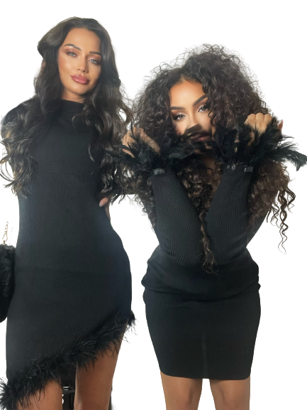 Moza midi feathers