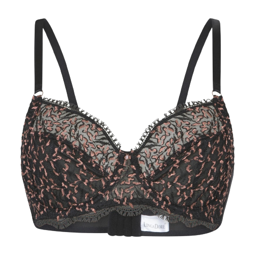 Black/Metallic Bra