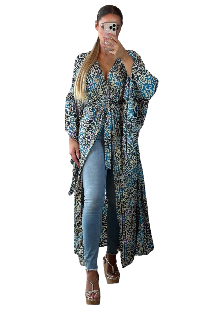 Kimono/Dress Ibiza Blue