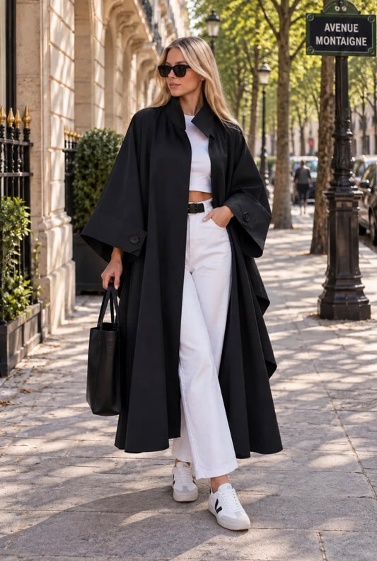 Tina trenchcoat black oversized