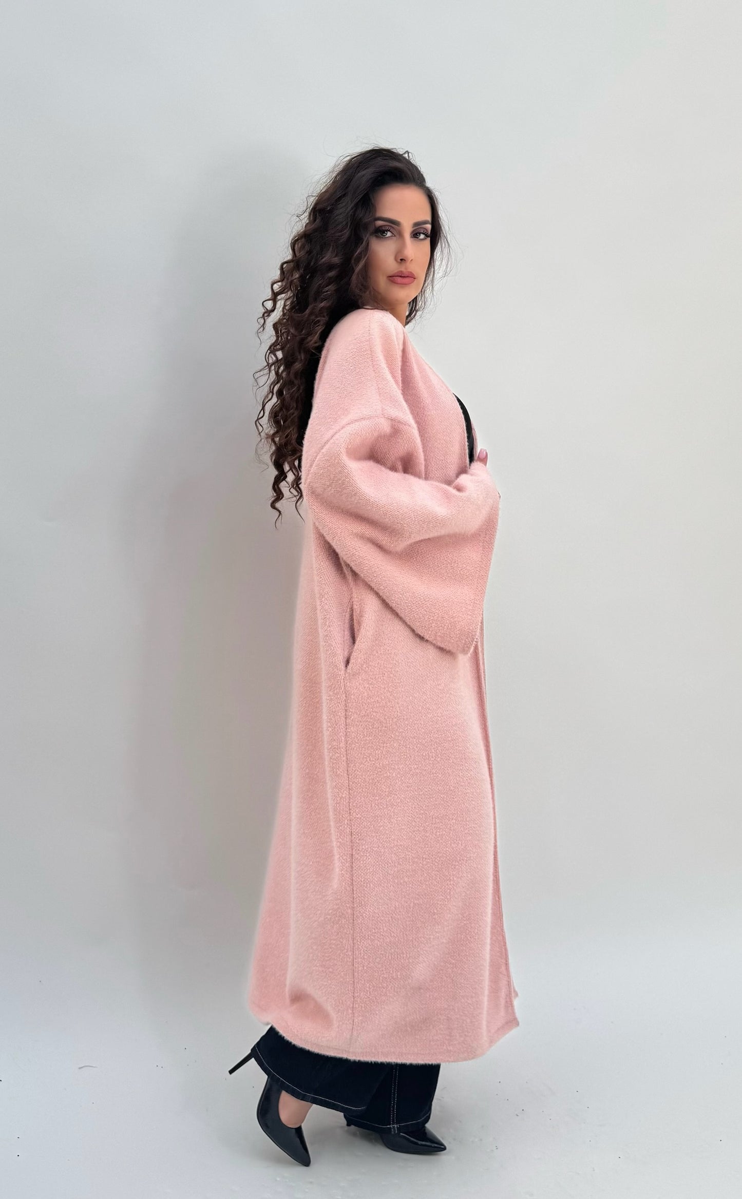 Merve mantel jas light pink