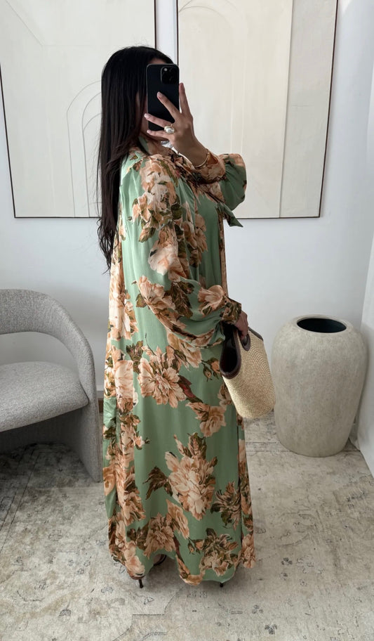 Nimaya Flower dress mint