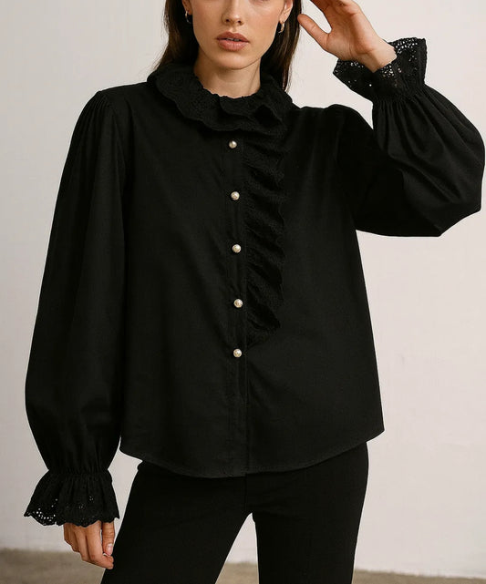 Bondi blouse Black