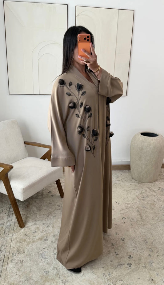 Seftia taupe abaya