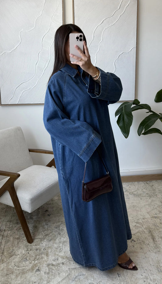 Sina jeans dress blue oversized