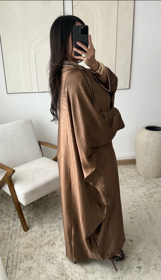 Sahara luxe abaya brown
