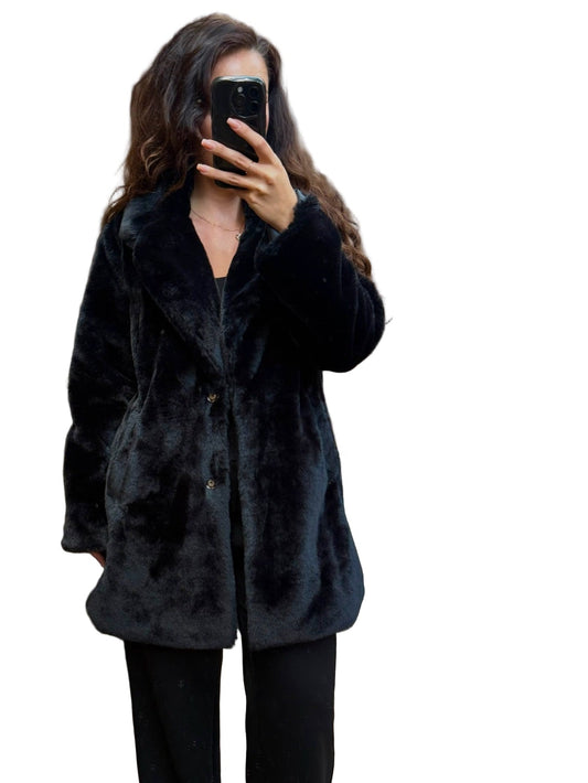 Fluffy Black coat