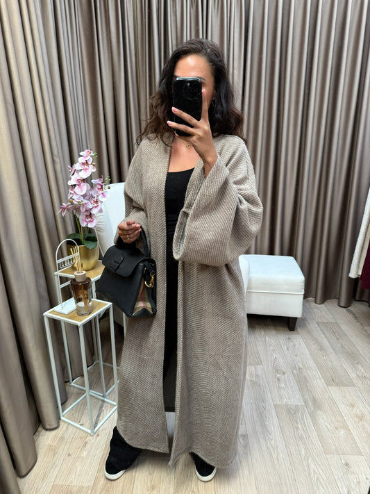 Merve coat cappucino