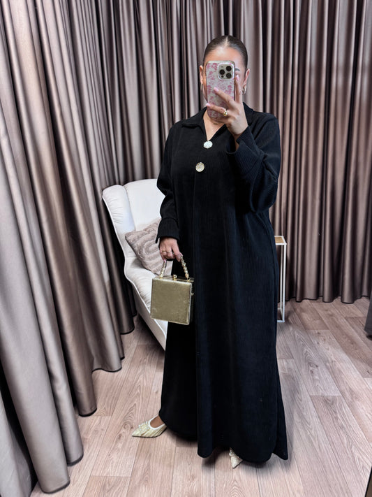 Lorie velvet dress Black