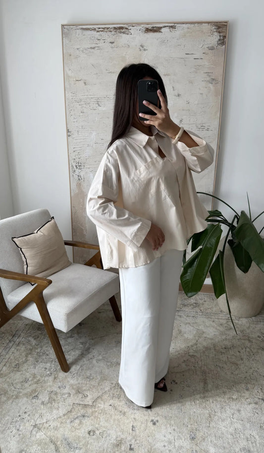Chanty blouse crème