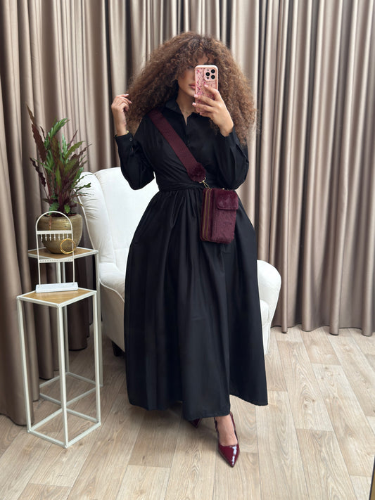 Sharina blouse dress black