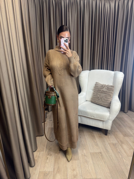 Ayla wool dress crème