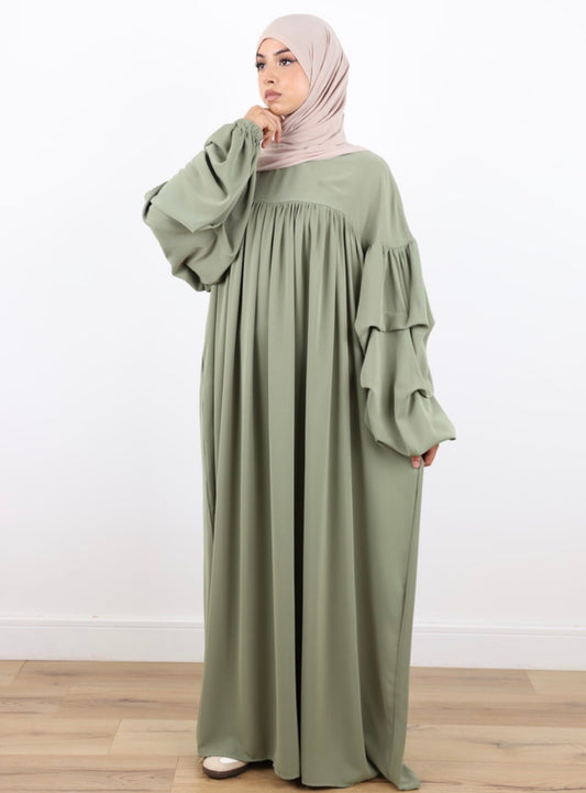 Amara dress darkmint