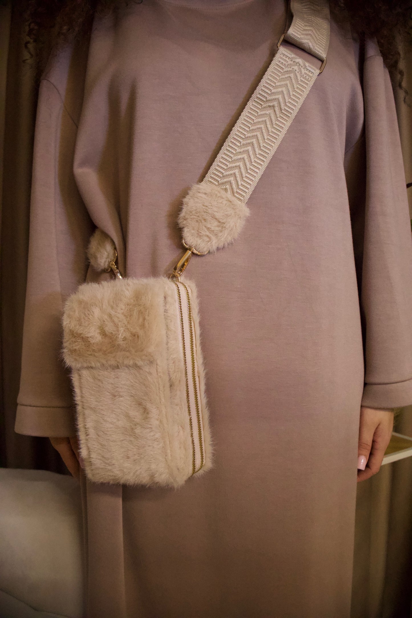 Fluffy bag crème