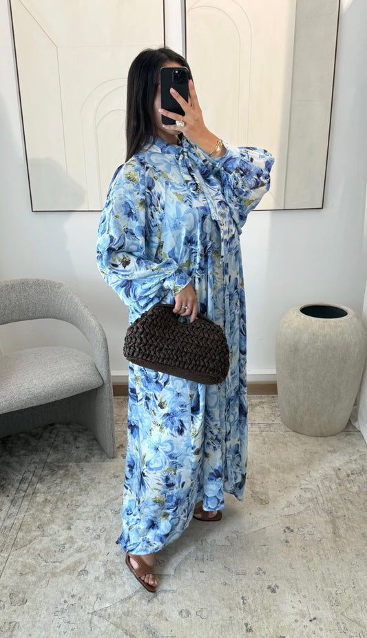 Sinsi Flower dress blue