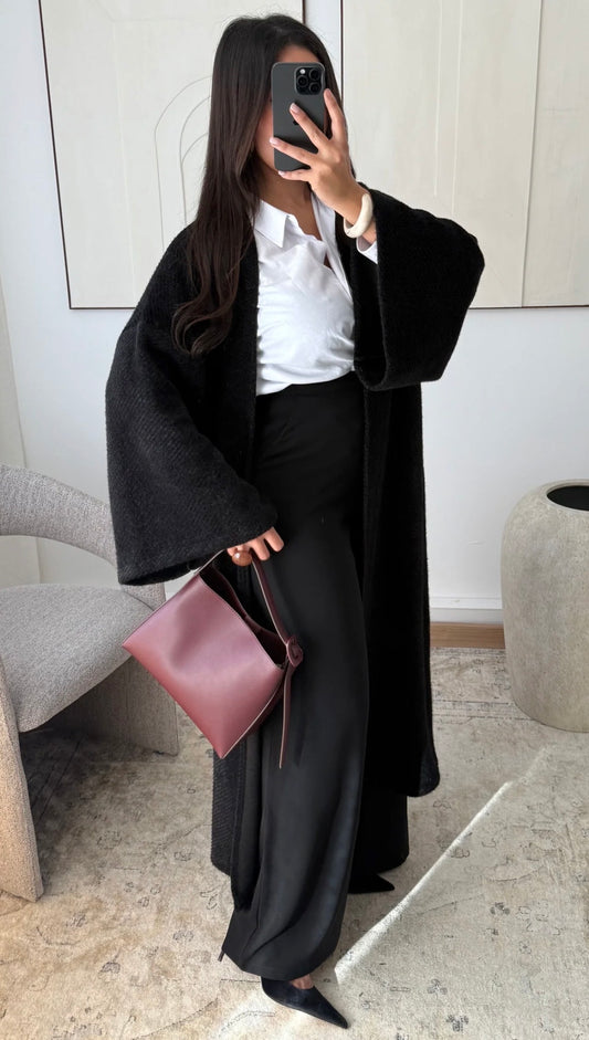 Merve coat black