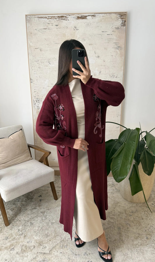 Diana Bordeauxe vest