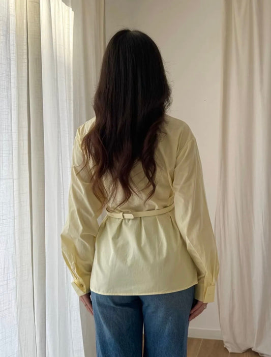 Nora blouse butter yellow