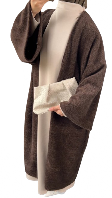 Merve coat darkbrown