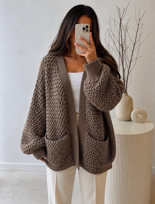 Chloë vest taupe