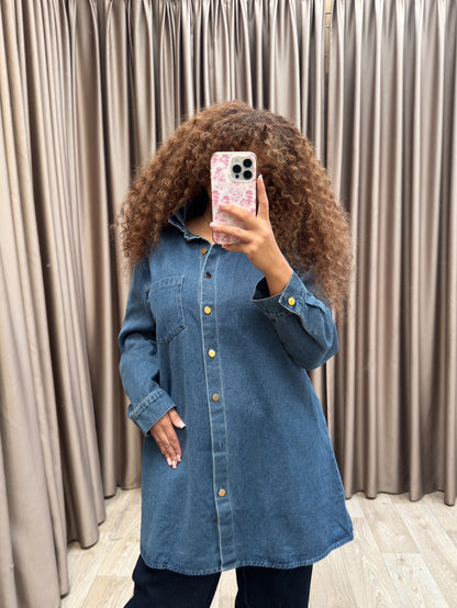 Harley Jeans-Blouse dark
