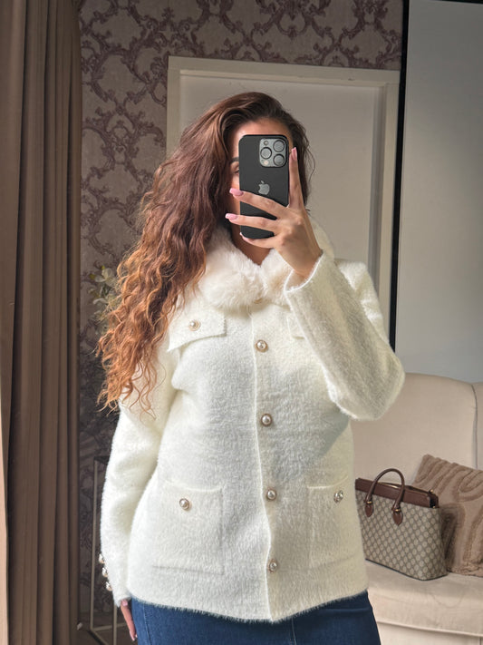 Mirel cardigan white