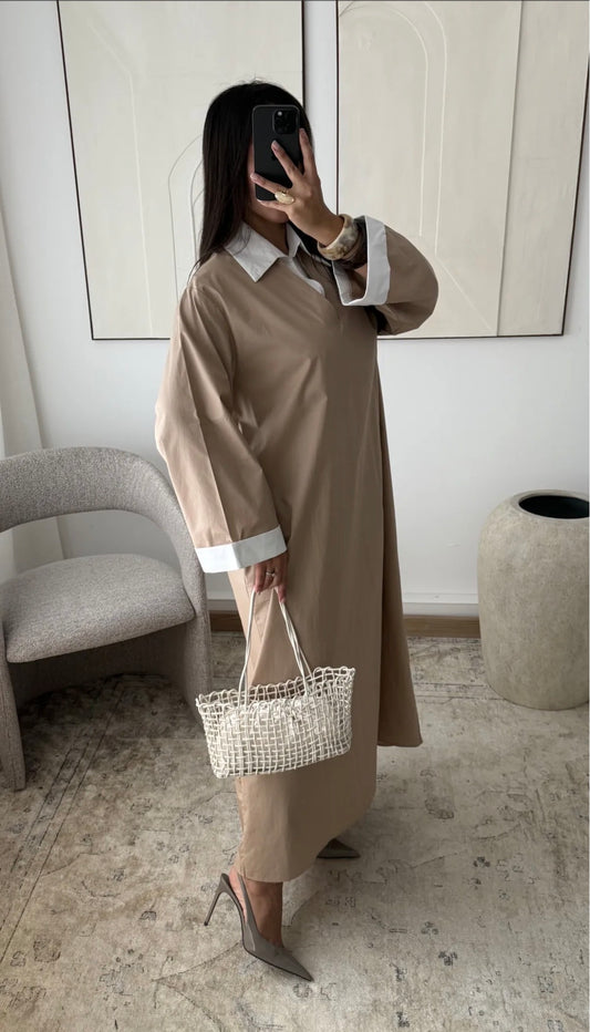 Malika blouse- taupe