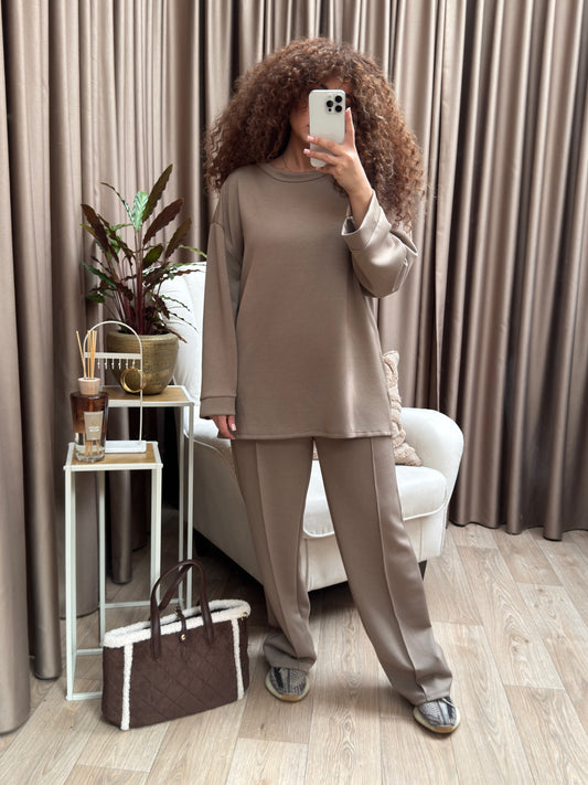 Lara lounge set taupe